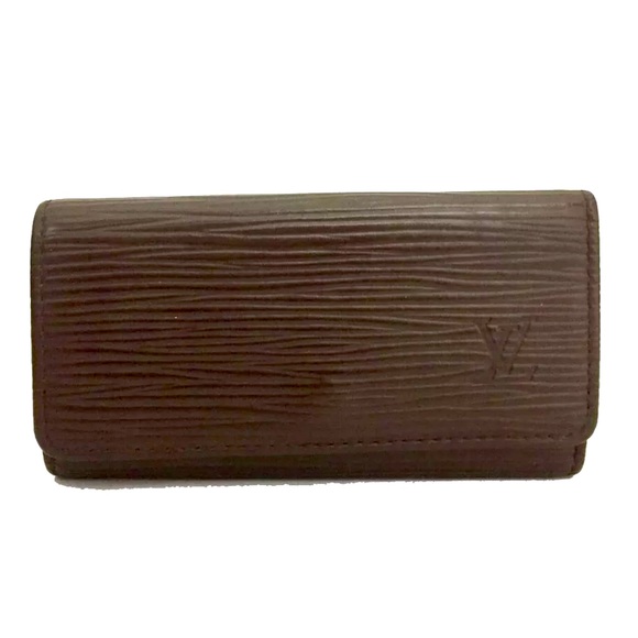 Louis Vuitton Epi Multicles 4 Brown Leather Ring Key Case - Picture 1 of 5